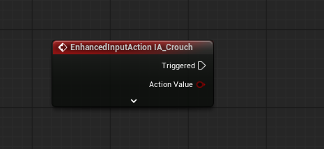 For each ability action: its Enhanced Input Action event -> Triggered -> Get Ability System Component -> Ability Input Tag Pressed (InputTag.Ability.1). Wire BOTH Completed and Canceled -> Ability Input Tag Released. (Ability Input Tag Pressed/Released are CrimsonAbilitySystem's nodes.)