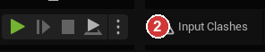 The same tool from the play toolbar (2).