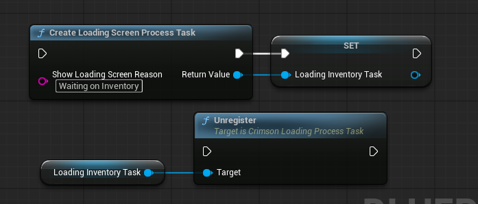 Create the process task, promote it to a variable, Unregister when ready.