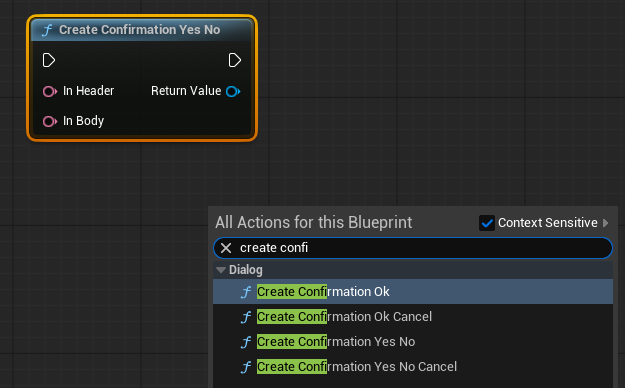 Show Confirmation Yes No → branch on the ECrimsonMessagingResult.